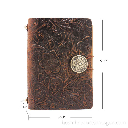 Top quality handmade genuine leather vintage diary journal